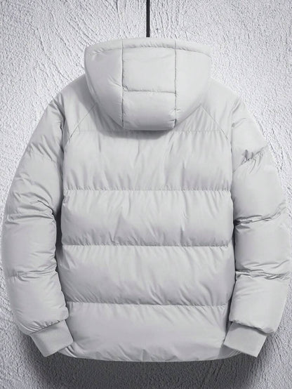 Comfortable Insulated Khaki Coat