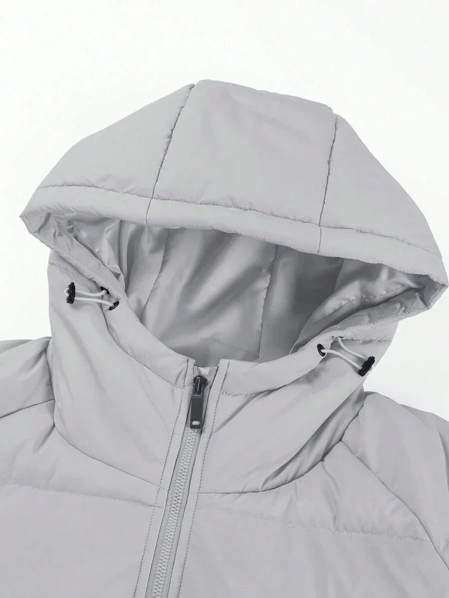 Comfortable Insulated Khaki Coat