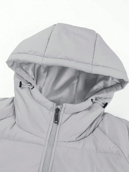 Comfortable Insulated Khaki Coat