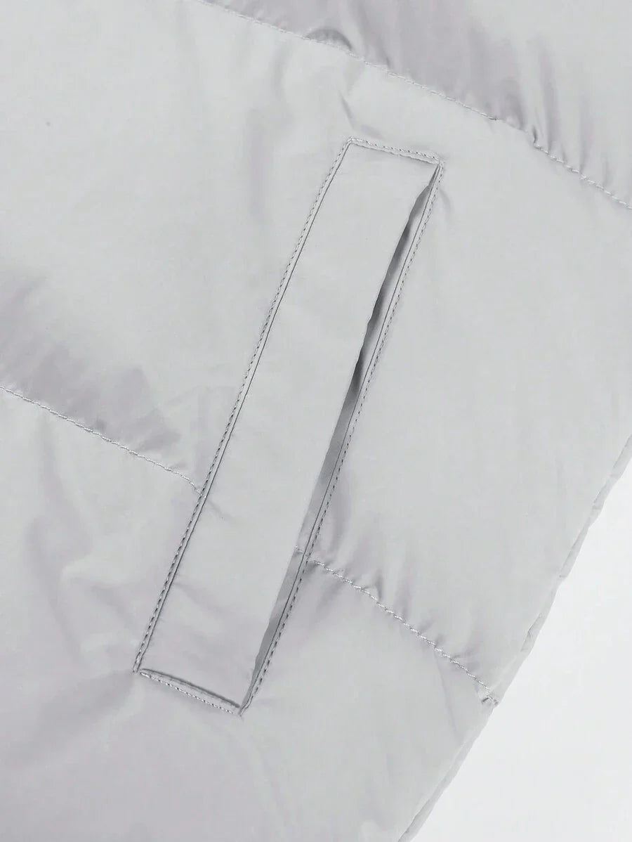 Comfortable Insulated Khaki Coat