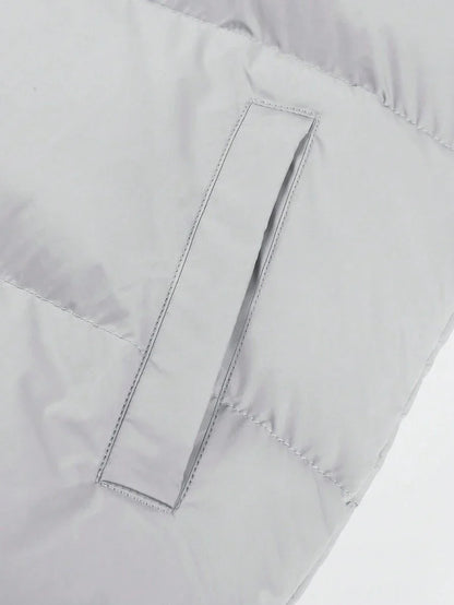 Comfortable Insulated Khaki Coat