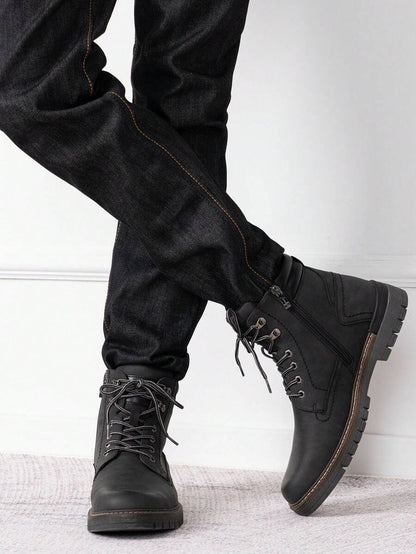 Comfortable Trekking Boots with Side Zipper