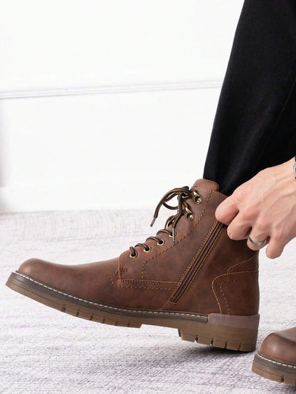 Comfortable Trekking Boots with Side Zipper