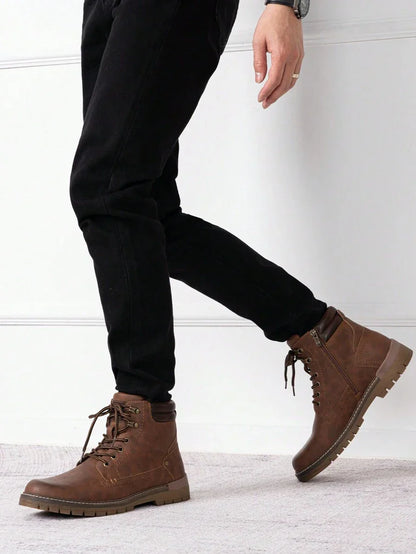 Comfortable Trekking Boots with Side Zipper