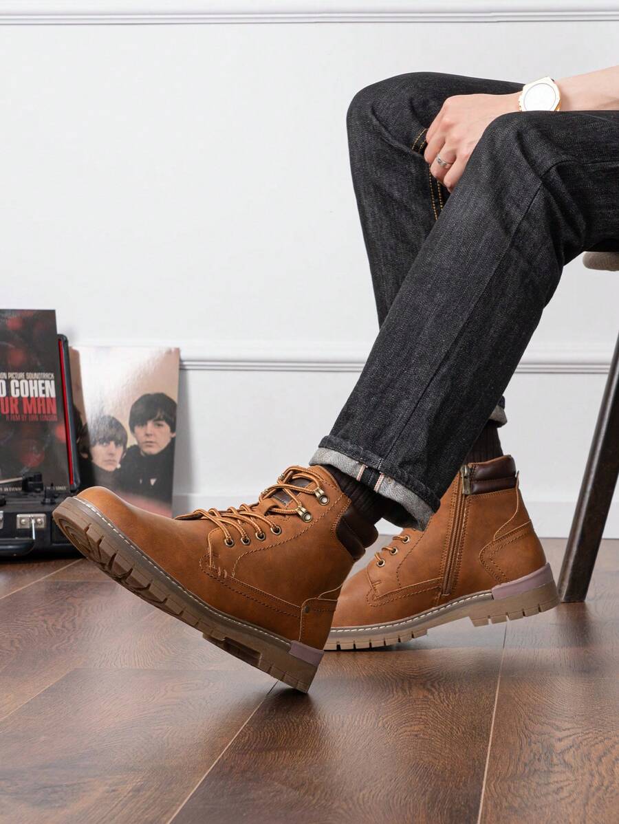 Comfortable Trekking Boots with Side Zipper