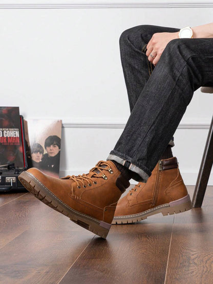 Comfortable Trekking Boots with Side Zipper