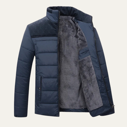 Warm Mens Padded Down Filled Parka Jacket