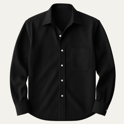 Classic Fit Italian Mens Dress Shirt - Business Casual Style - OutfitLondon