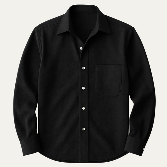 Classic Fit Italian Mens Dress Shirt - Business Casual Style - OutfitLondon