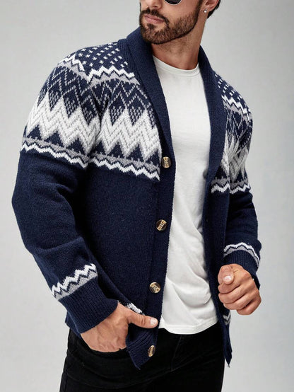 Cozy Cable Knit Sweater Cardigan - OutfitLondon