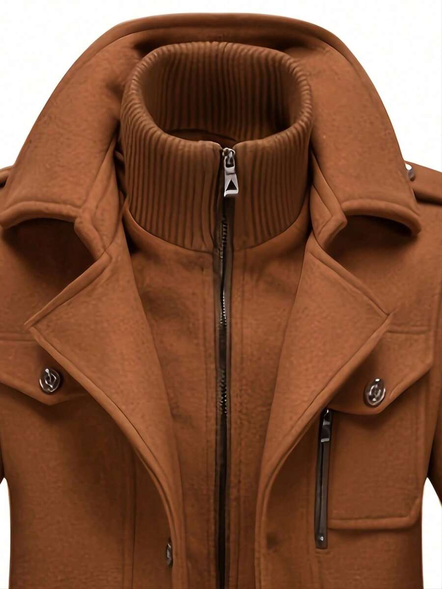 Warm Waterproof Parka Style Long Coat for Men