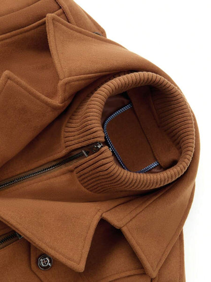 Classic Gray Wool Office Jacket