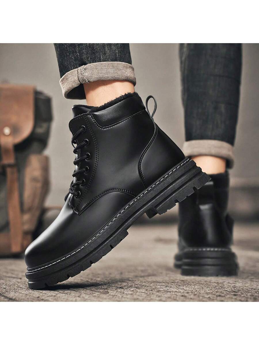 Warm Grey Snow Boots