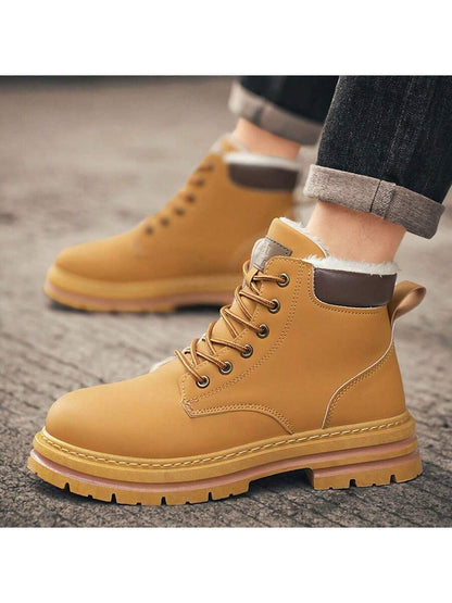Warm Grey Snow Boots