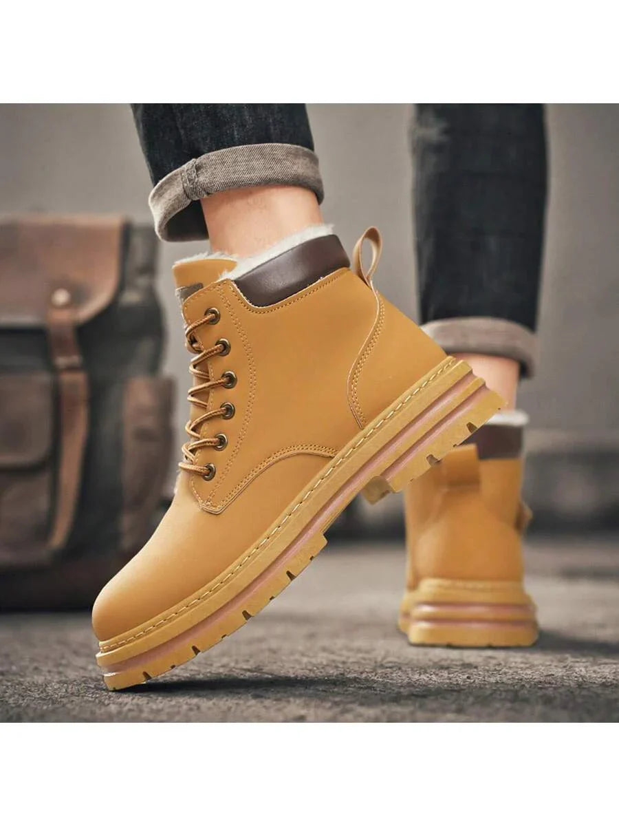 Warm Grey Snow Boots