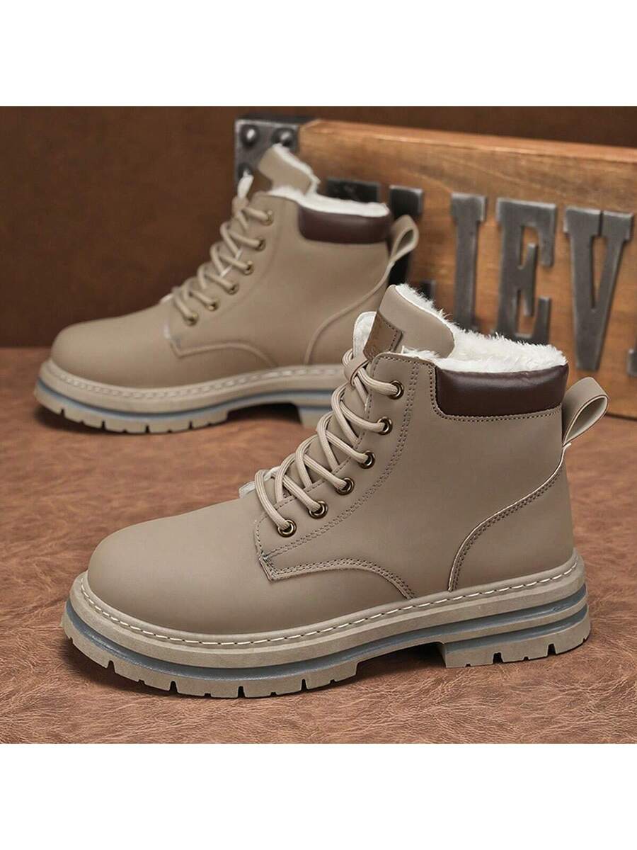 Warm Grey Snow Boots