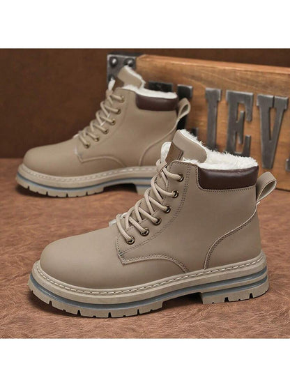 Warm Grey Snow Boots
