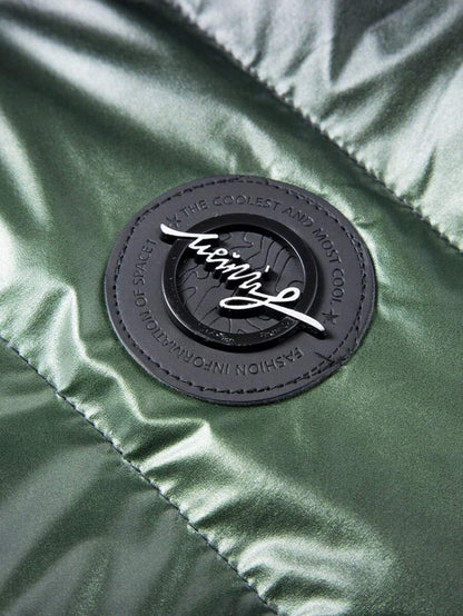 Thick Insulated Parka Jacket Blue
