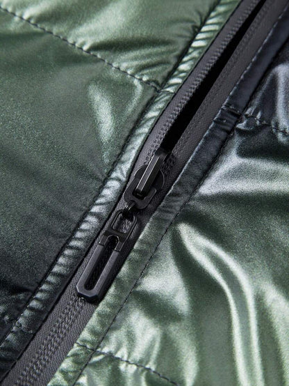 Thick Insulated Parka Jacket Blue