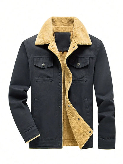 Warm Parka Jacket Khaki