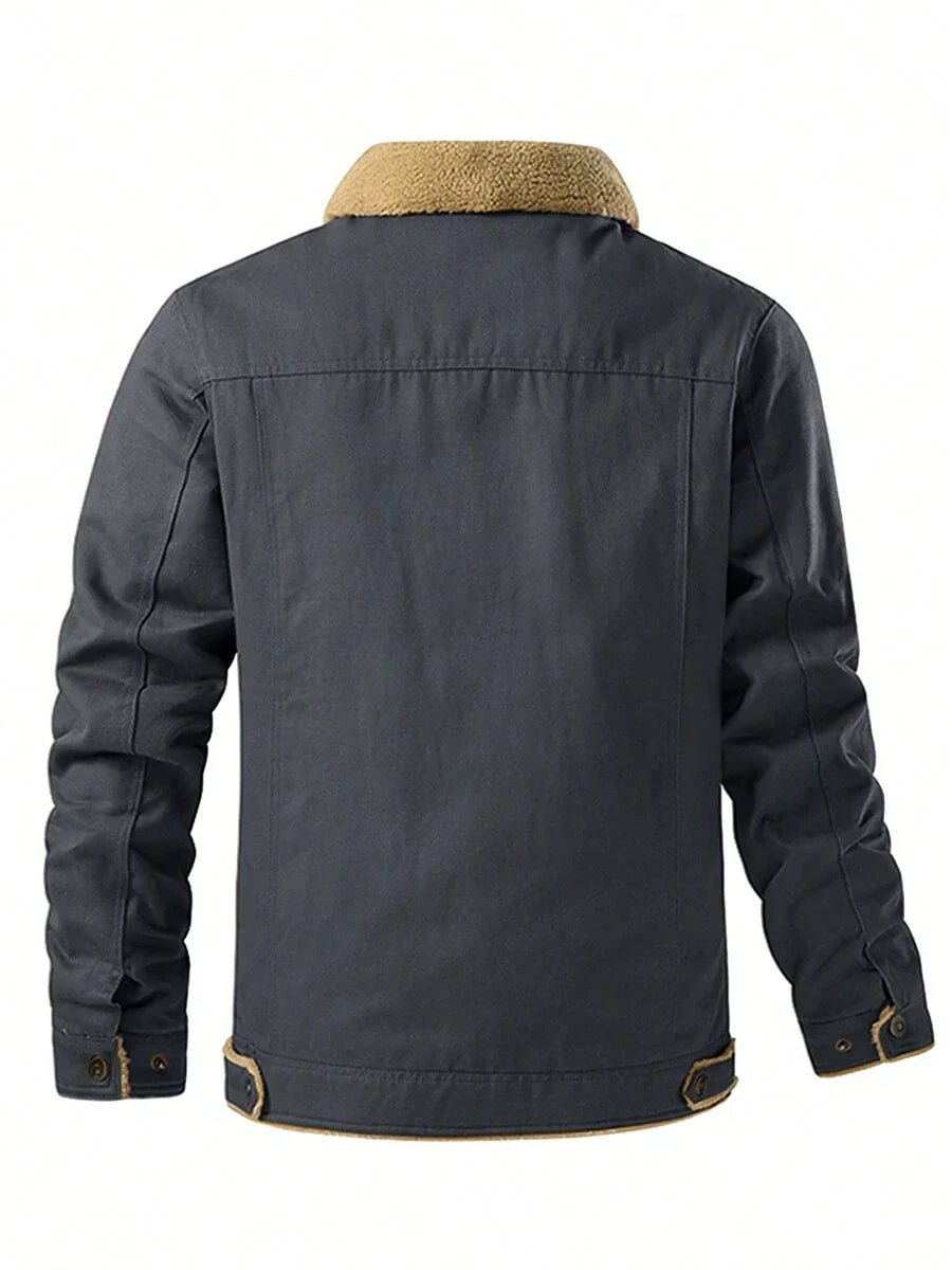 Warm Parka Jacket Khaki