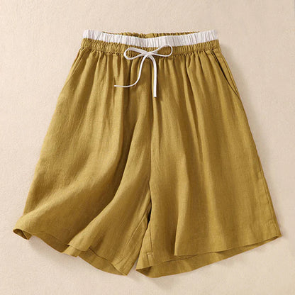 Comfortable Drawstring Waist Casual Shorts