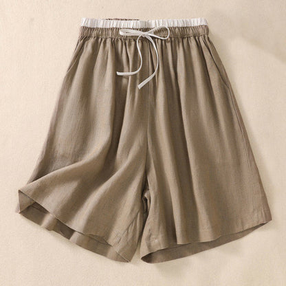 Comfortable Drawstring Waist Casual Shorts