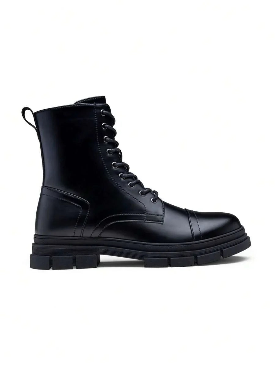 Tactical Support High Top Boots with Side Zipper