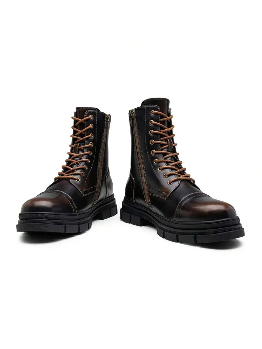 Tactical Support High Top Boots with Side Zipper