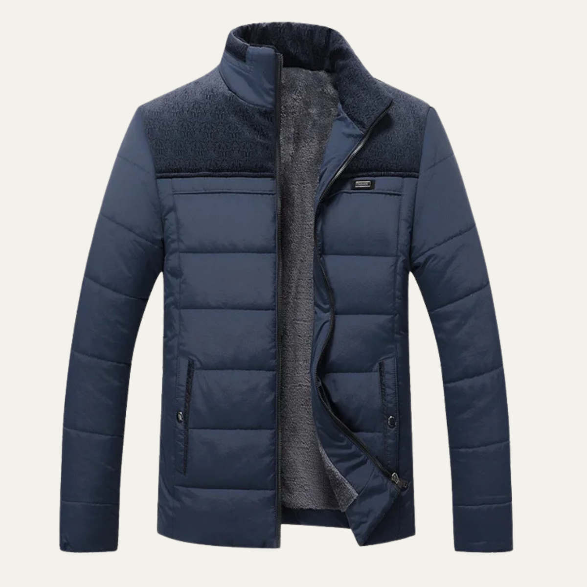 Warm Mens Padded Down Filled Parka Jacket