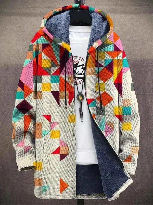 Elegant Graphic Print Cardigan