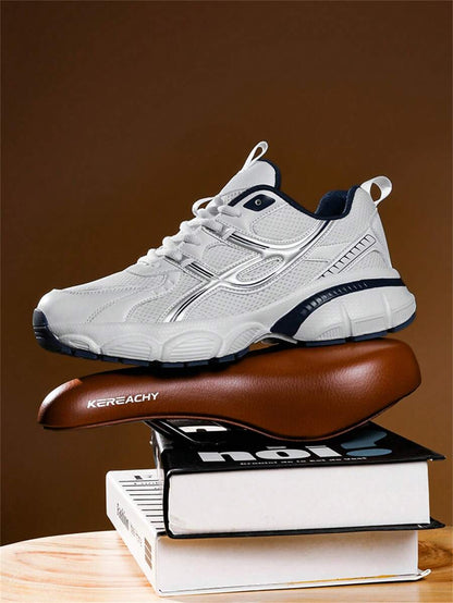 Airy Thick Sole Beige Sneakers