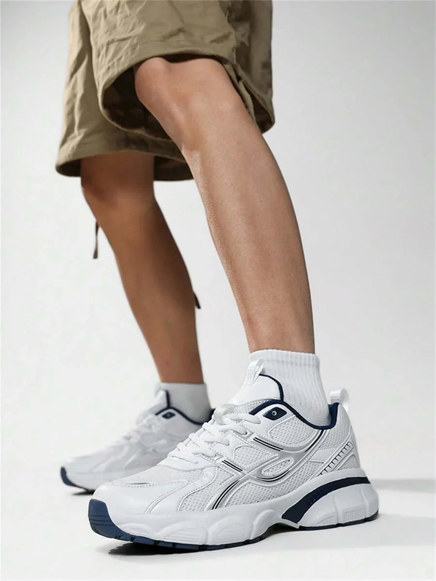 Airy Thick Sole Beige Sneakers