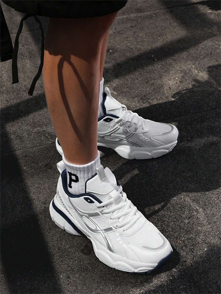 Airy Thick Sole Beige Sneakers