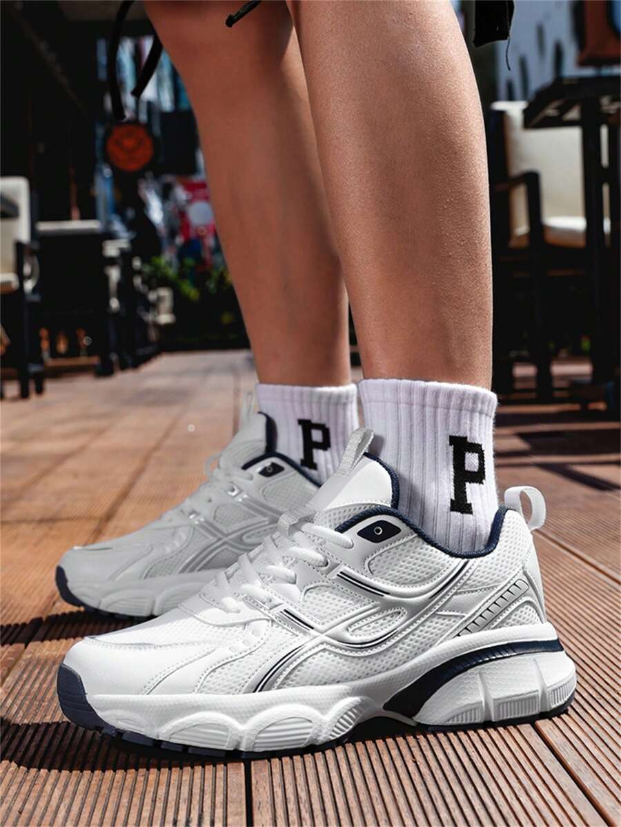 Airy Thick Sole Beige Sneakers