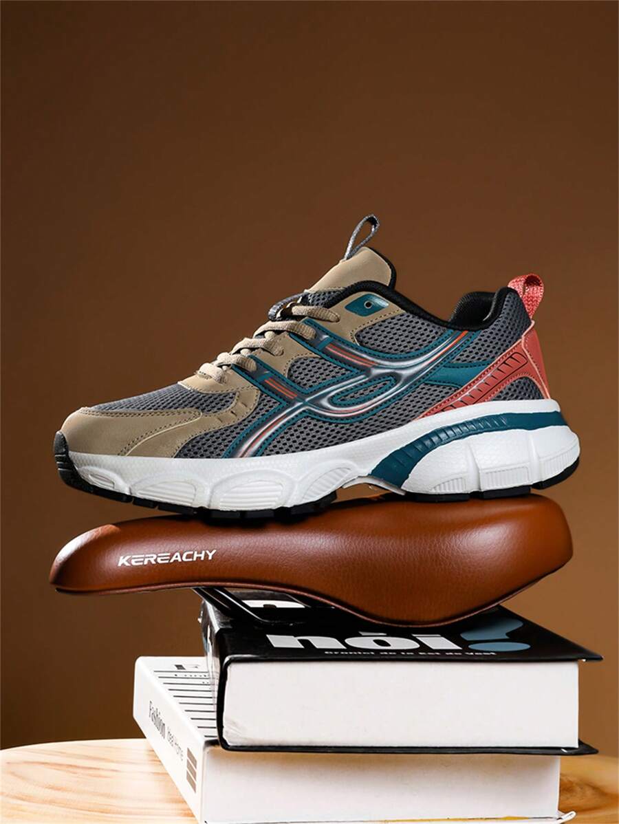 Airy Thick Sole Beige Sneakers