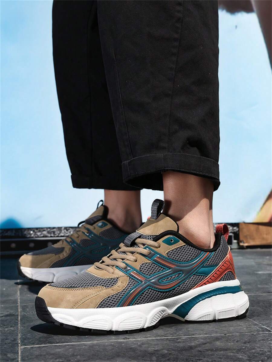 Airy Thick Sole Beige Sneakers