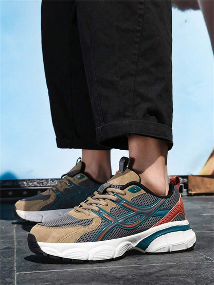 Airy Thick Sole Beige Sneakers
