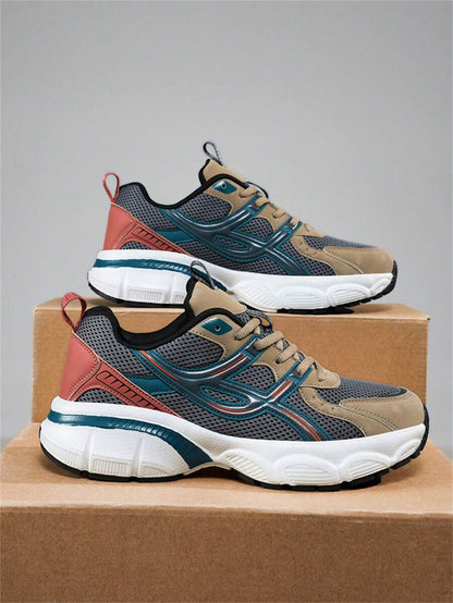 Airy Thick Sole Beige Sneakers