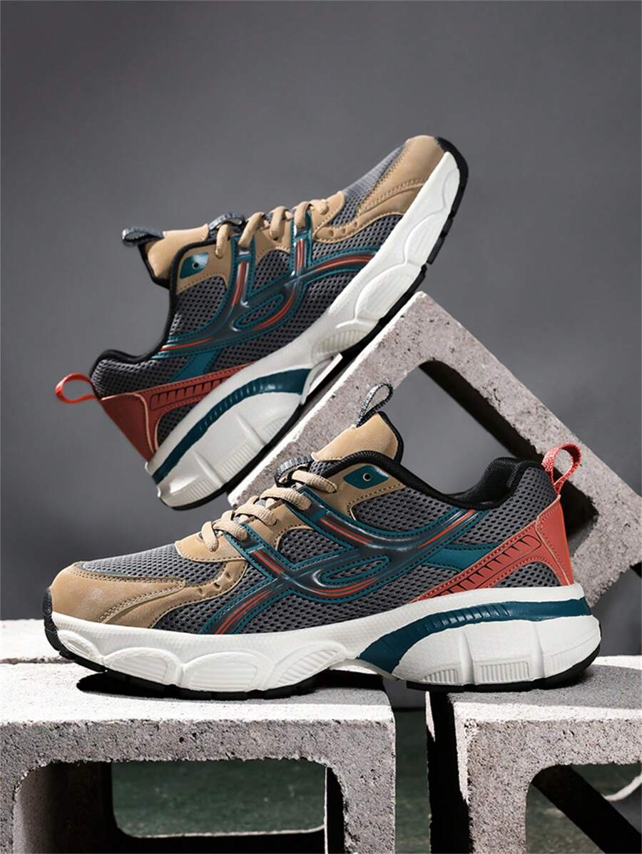 Airy Thick Sole Beige Sneakers