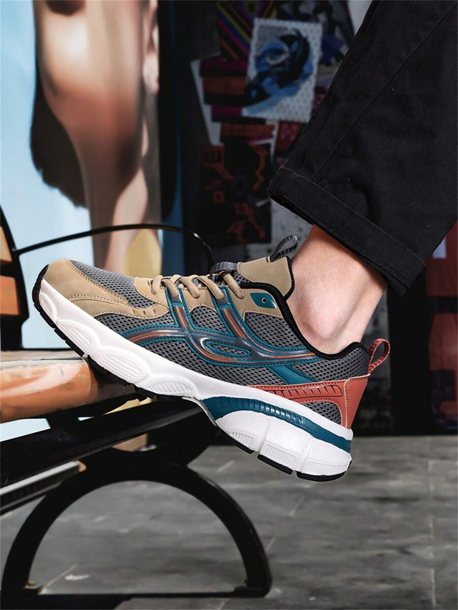 Airy Thick Sole Beige Sneakers