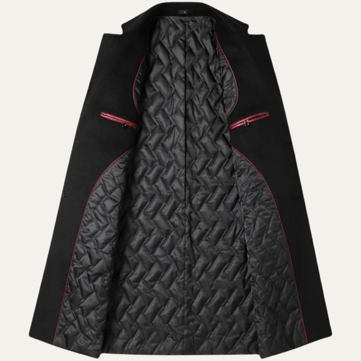 Classic Mens Long Wool Coat