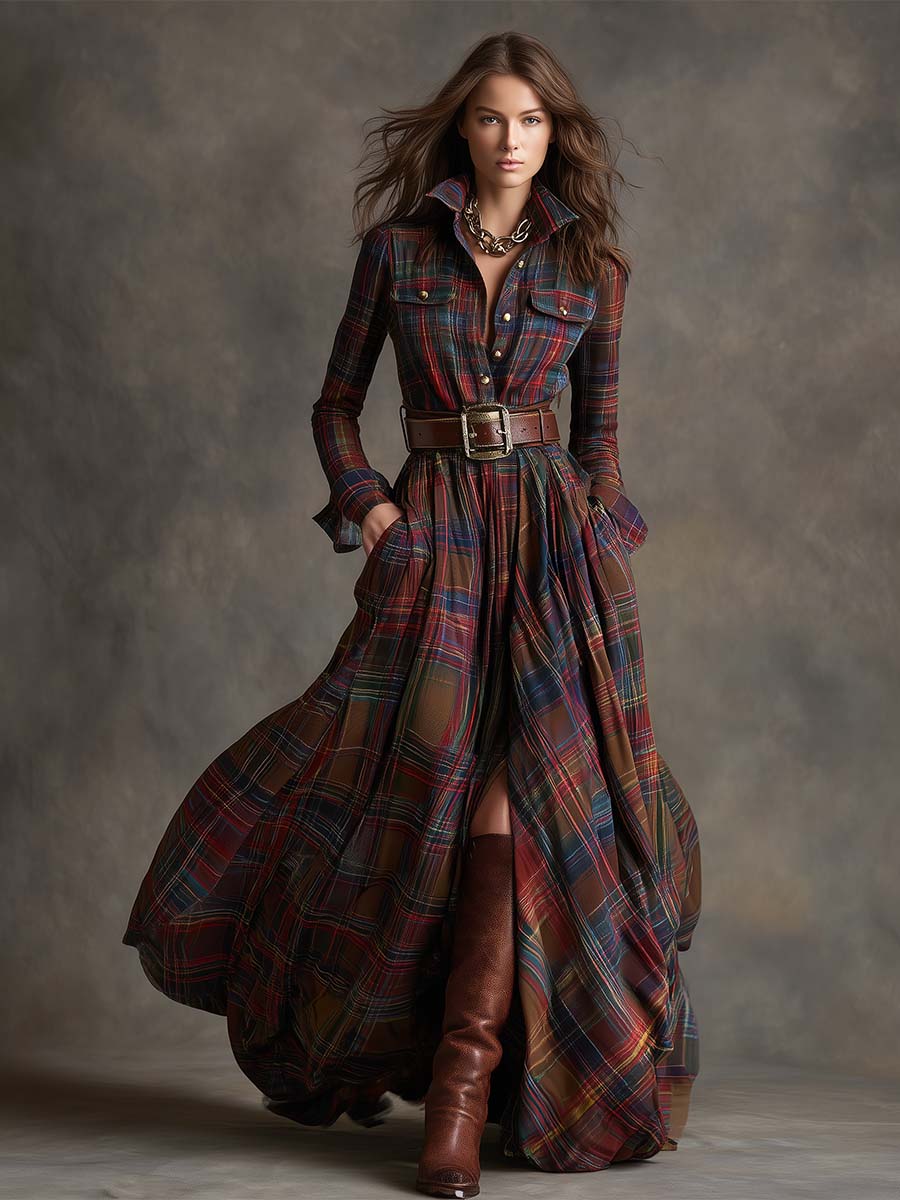 Classic Feminine Shirt Dress