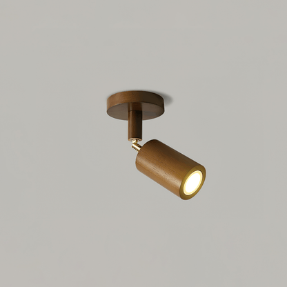 Compact Wooden Dimmable LED Spot Light