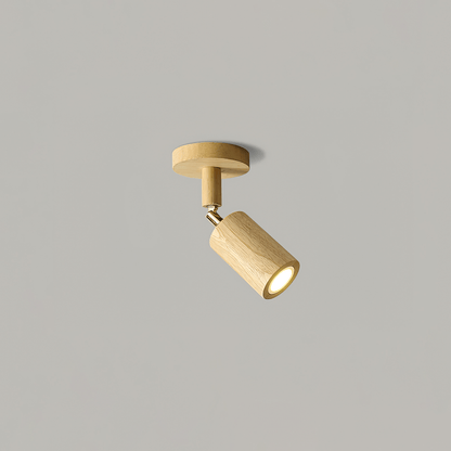 Compact Wooden Dimmable LED Spot Light - OutfitLondon