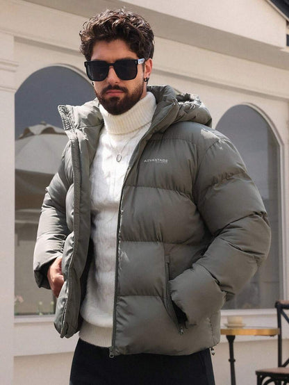 Comfortable Grey Hoodie Coat
