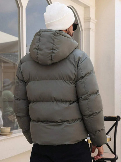Comfortable Grey Hoodie Coat