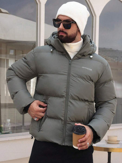 Comfortable Grey Hoodie Coat