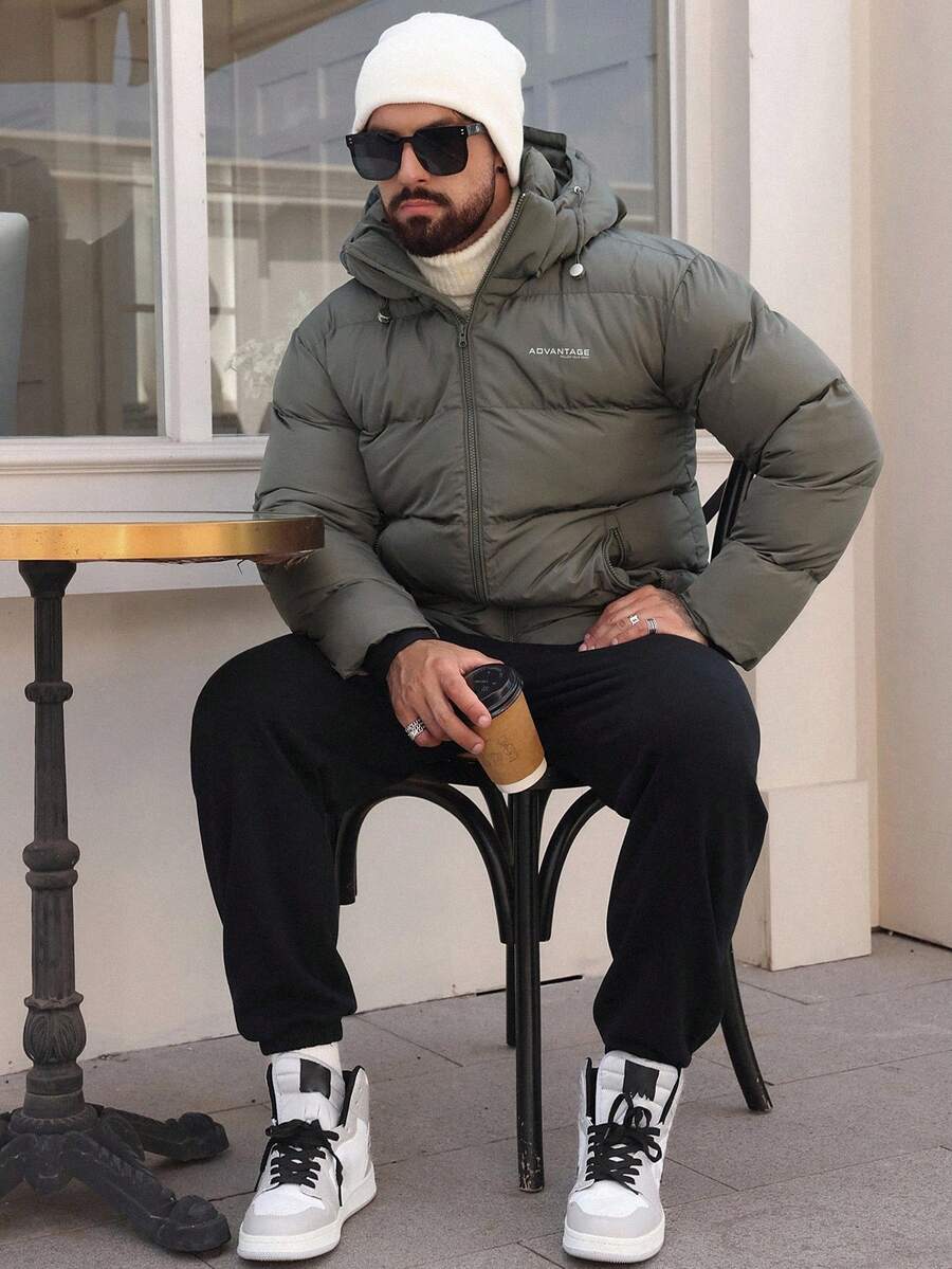 Comfortable Grey Hoodie Coat