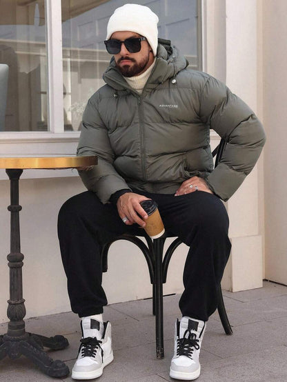 Comfortable Grey Hoodie Coat